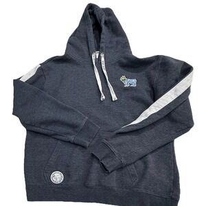 Goat USA New York Hoodie Mens Blue Sweatshirt Pullover Embroidered Drawstring L